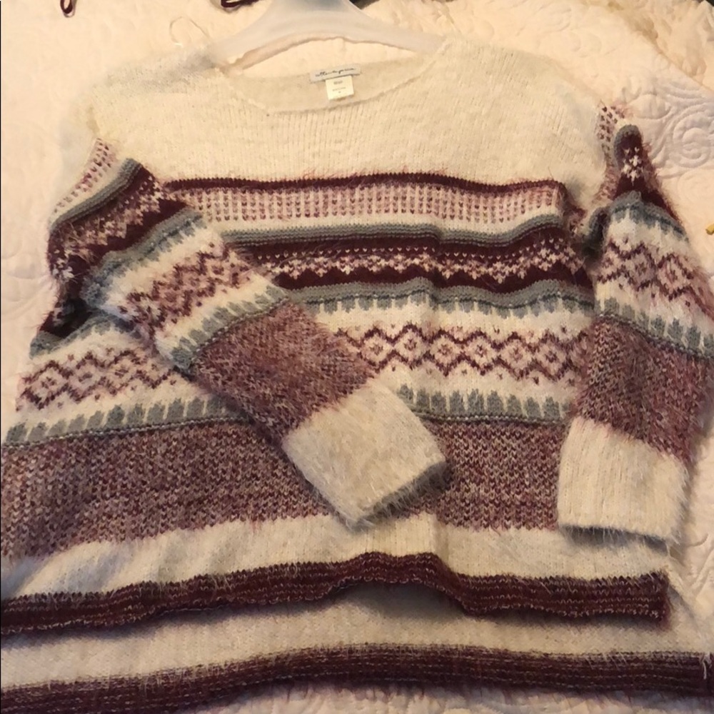 Fuzzy and soft holiday sweater